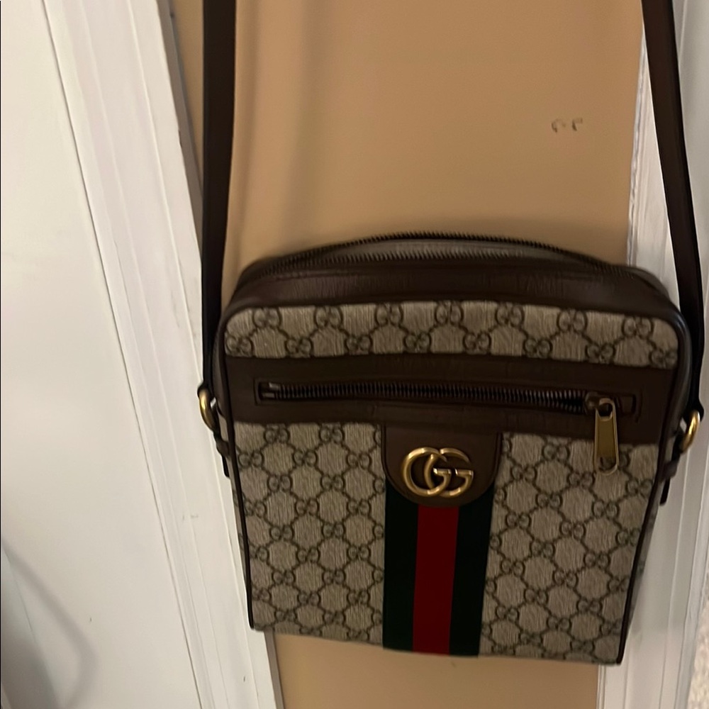 Gucci Brown and Green Men's Bag